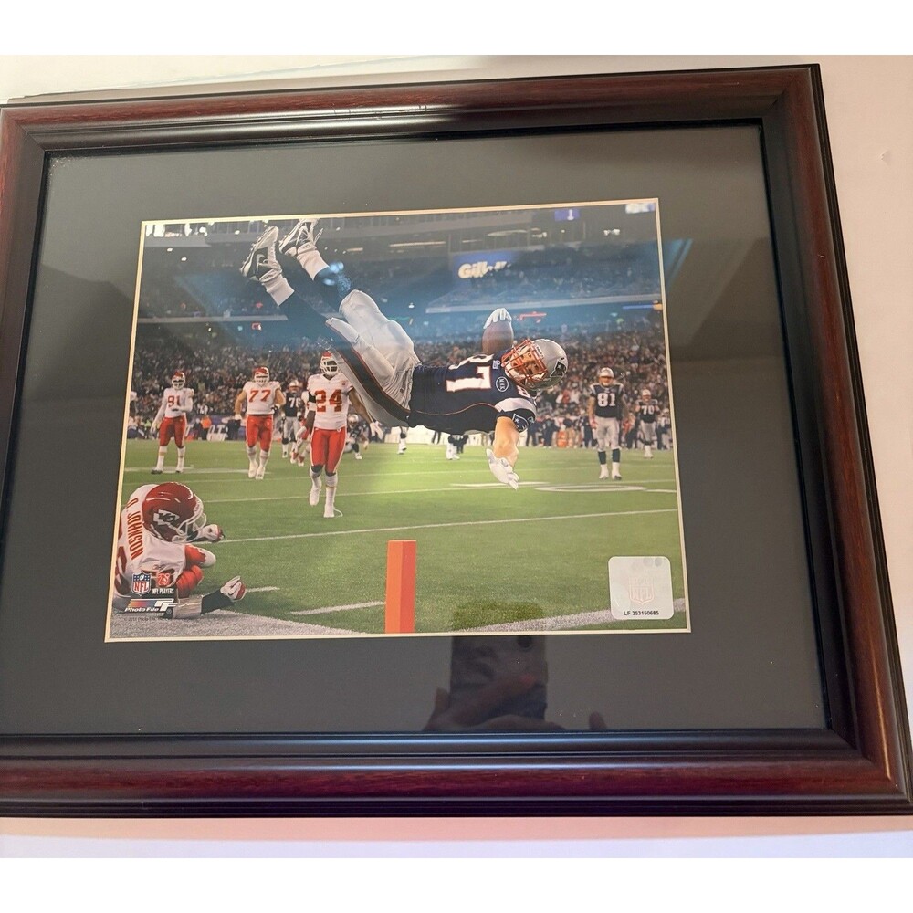 Rob Gronkiwski Framed Patriots NFL Photograph